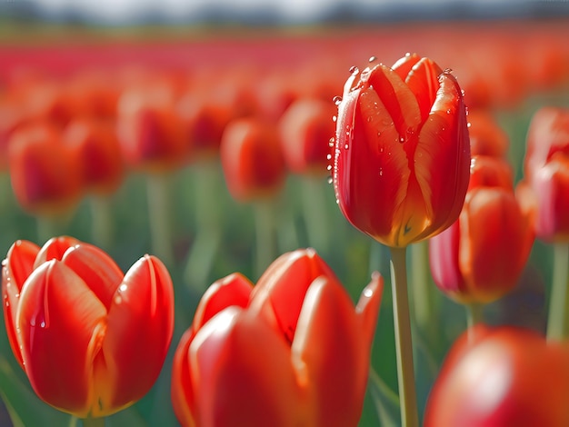 Rode tulp het symbool van Parkinson bewustzijn