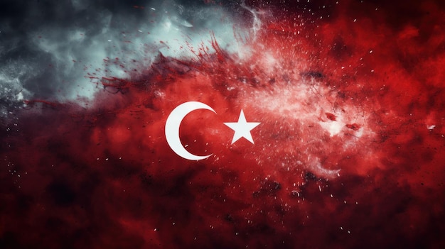 Rode Turkse vlag