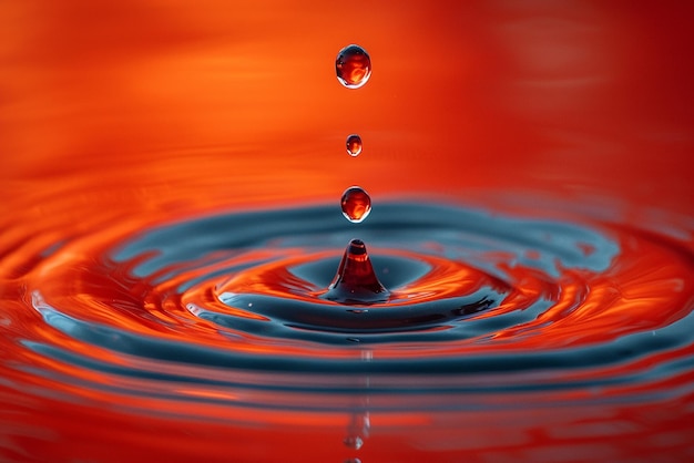 Rode waterdruppel