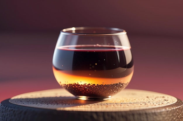 Rode wijn lafite wijn glas beker elegante romantische drank behang achtergrond illustratie