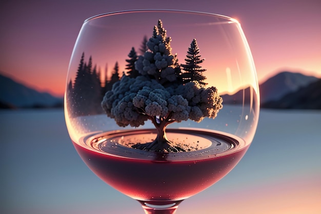 Foto rode wijn lafite wijnglas drinkbeker elegante romantische drank achtergrond illustratie