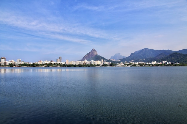 Rodrigo de Freitas-lagune in Rio de Janeiro, Brazilië