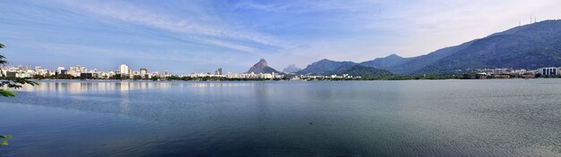 Rodrigo de Freitas-lagune in Rio de Janeiro, Brazilië