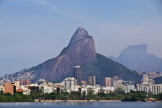 Rodrigo de Freitas-lagune in Rio de Janeiro, Brazilië