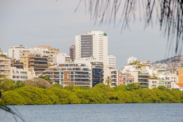 Rodrigo de Freitas-lagune in Rio de Janeiro, Brazilië