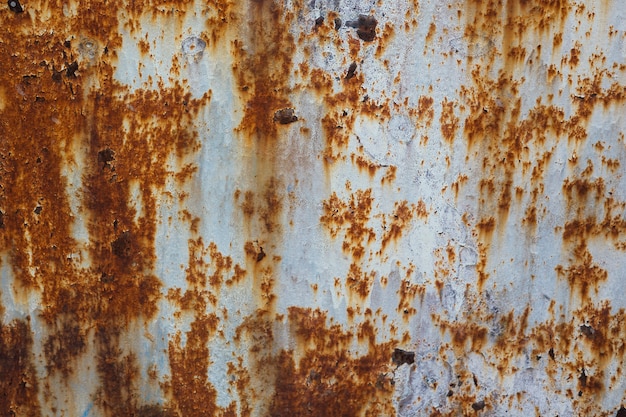 Roest en geoxideerde metalen achtergrond. industriële metalen textuur.