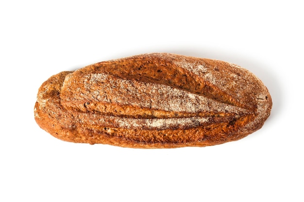 Roggebrood brood geïsoleerd op wit