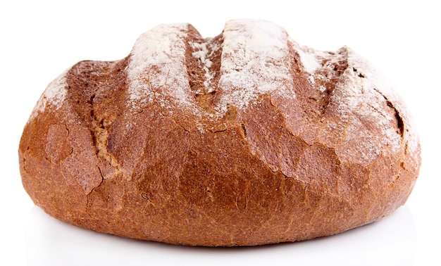 Roggebrood op wit wordt geïsoleerd dat