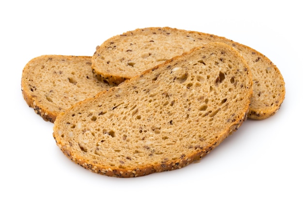 Roggebrood sneetje geïsoleerd