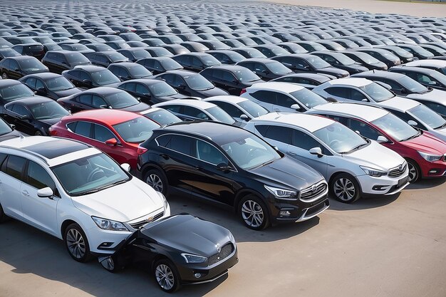 Photo rognacfrance april132016 new renault nissan dacia cars parked at distribution center