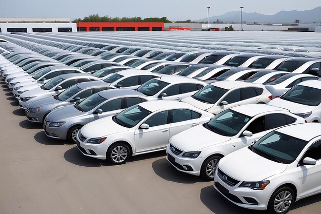 Photo rognacfrance april132016 new renault nissan dacia cars parked at distribution center