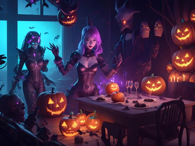 A rogue AI decides to host its own Halloween party in the digital realm