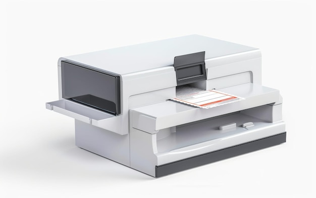 The Role of Postage Meters in Business On White Background