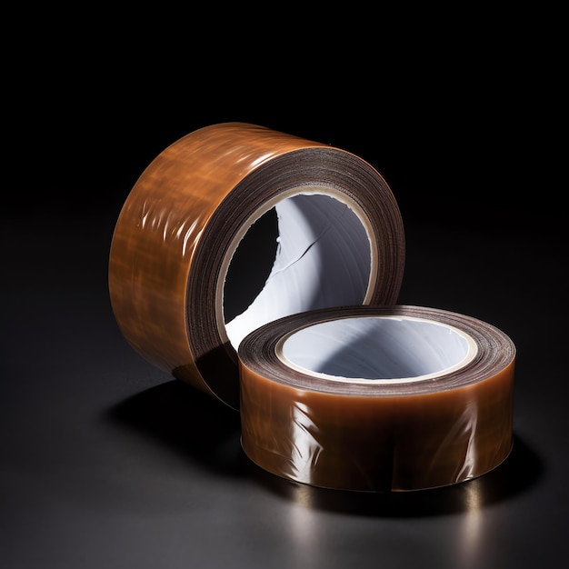 A roll of brown tape