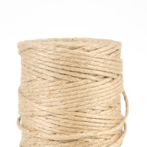 roll of rope isolated on white