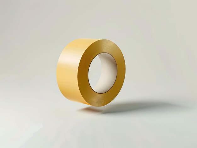 Photo a roll of tape on a white background