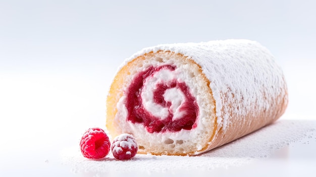 Photo a roll of toilet paper with raspberries on it