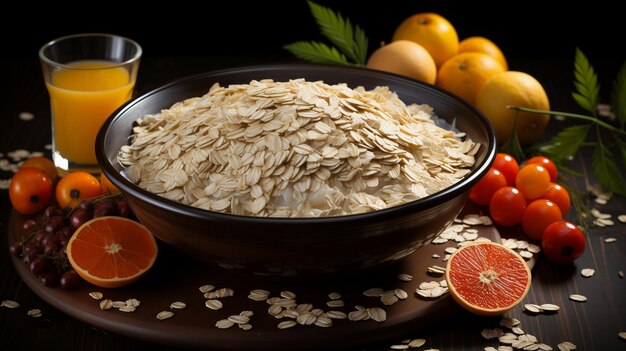 Rolled Oats grain breakfast morning food