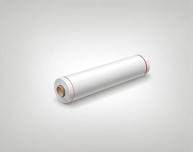 a rolled up rolled paper on a white background