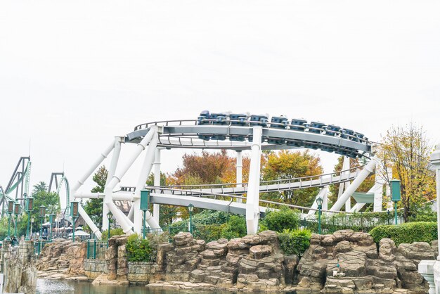 Photo roller coaster in universal studios theme park
