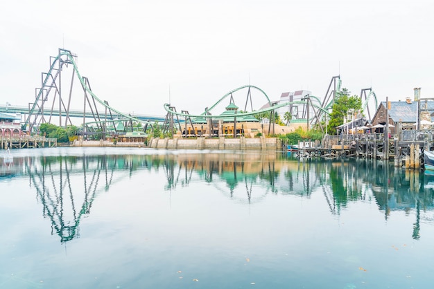 Roller coaster in Universal Studios Theme Park