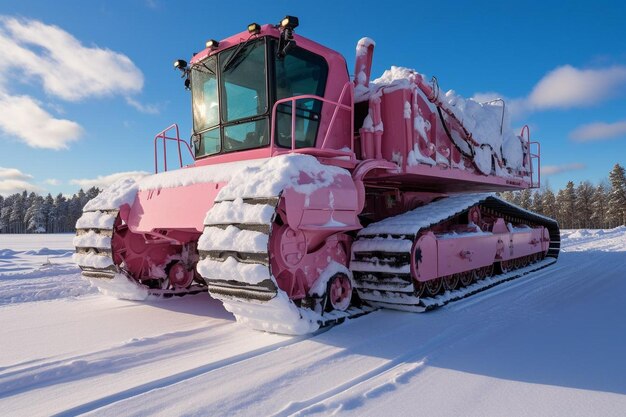 Foto roller coperto di neve durante le operazioni invernali miglior fotografia di roller picture