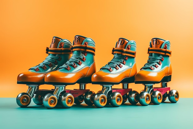 Foto rollerskates vervoer