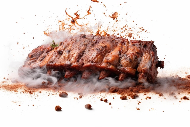 Rolling bbq bliss on a clear png or white background