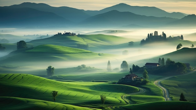 rolling hills of wheat rich textures savannah fields