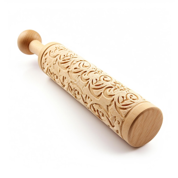 Rolling pin with white background high quality ultr