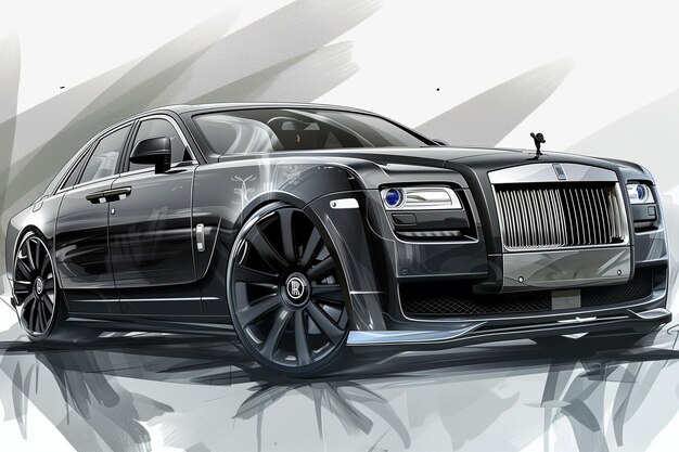 Rolls royce ghost artwork