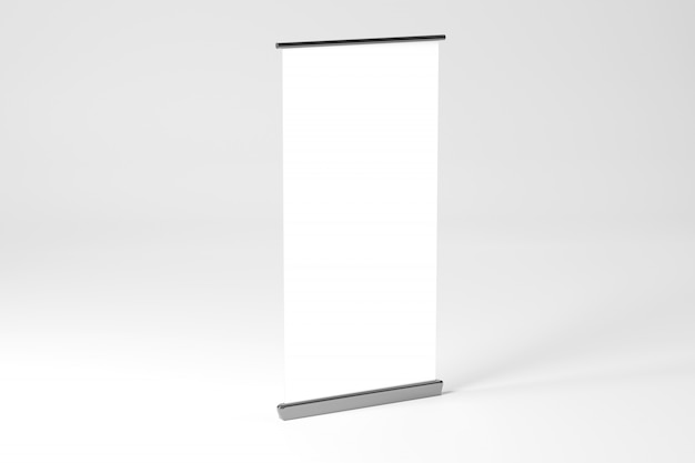 Rollup Ad Banner - 3d rendering