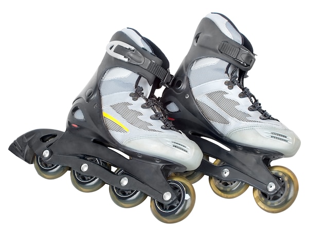 Rolschaatsen geïsoleerd op wit