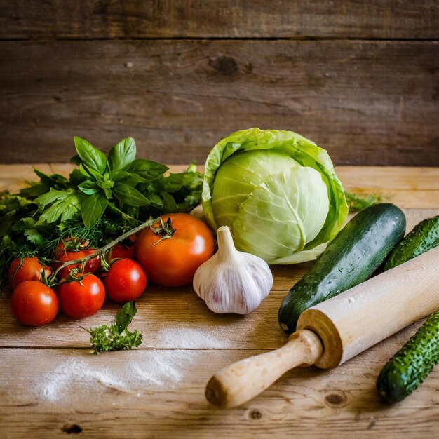 Foto rolspeld op houten tafel