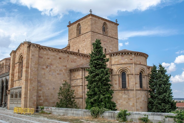 Romaanse kerk St. Vincent in de stad Avila, Spanje