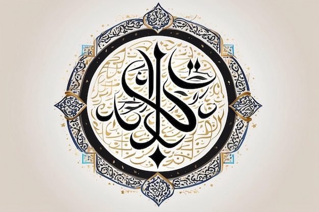 Romadan mubarak arabic calligraphy tshirt design