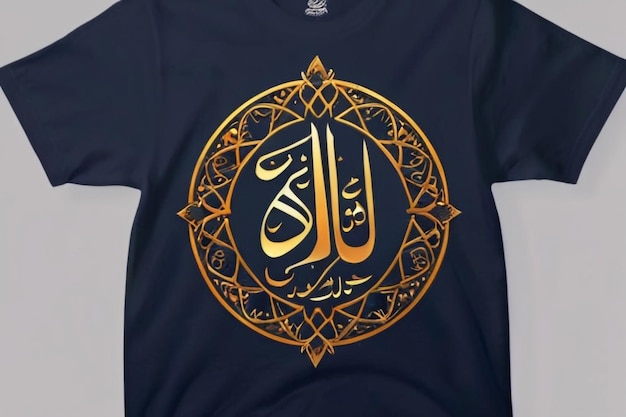 Romadan mubarak arabic calligraphy tshirt design