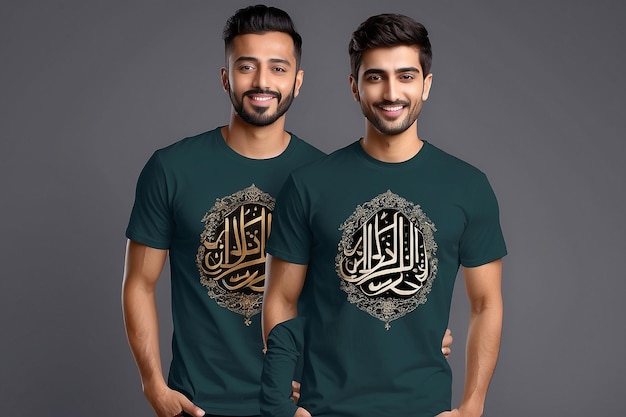 Romadan mubarak arabische kalligrafie t-shirt ontwerp