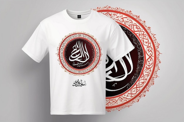 Romadan mubarak arabische kalligrafie t-shirt ontwerp