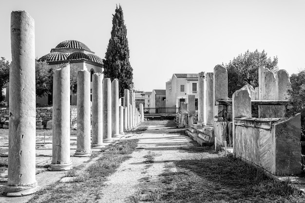 Foto roman agora in athene griekenland