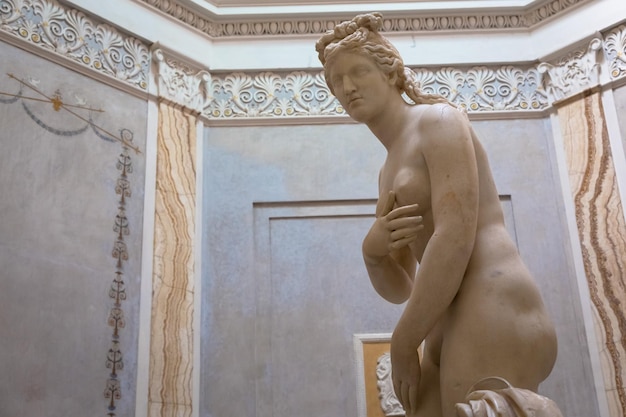 Римская античная статуя капитолийской венеры в мраморе рим италия
