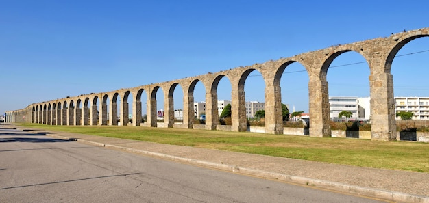 ローマ水道橋、ヴィラドコンデ、ドウロ地方、ポルトガル北部