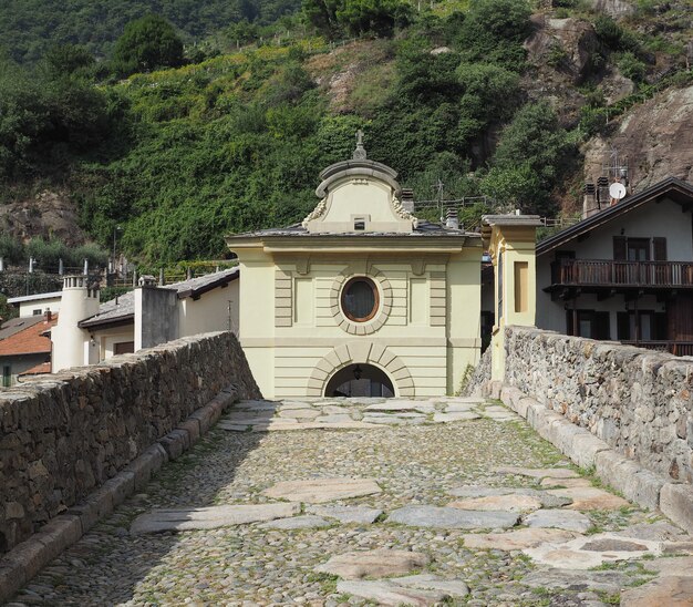 Roman bridge in Pont Saint Martin