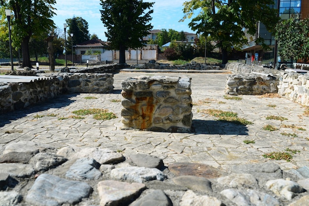 Roman fort detail