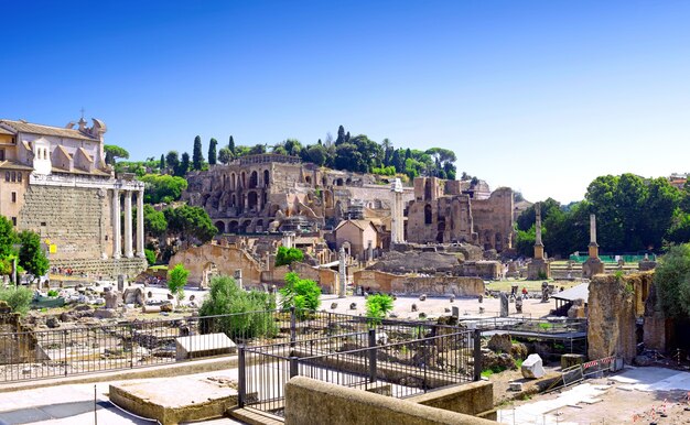 Roman forum in Rome, Italy.Panorama