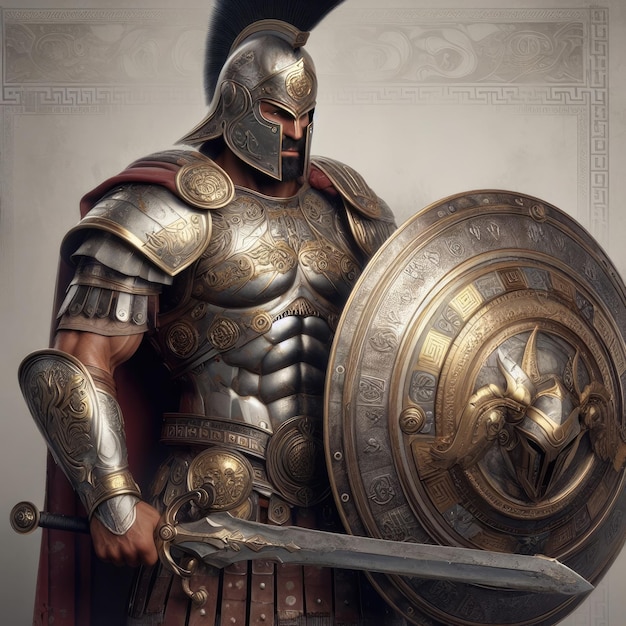 Фон иллюстрации римского гладиатора