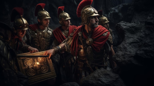 Roman Legionnaires quest in trapfilled tomb