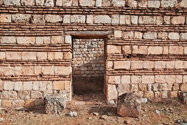 Roman ruïnes in anjar, libanon