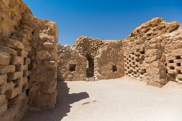 イスラエルのマサダ国立公園のローマ時代の遺跡