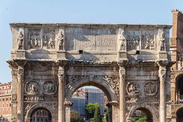 Roman ruins in Rome Forum